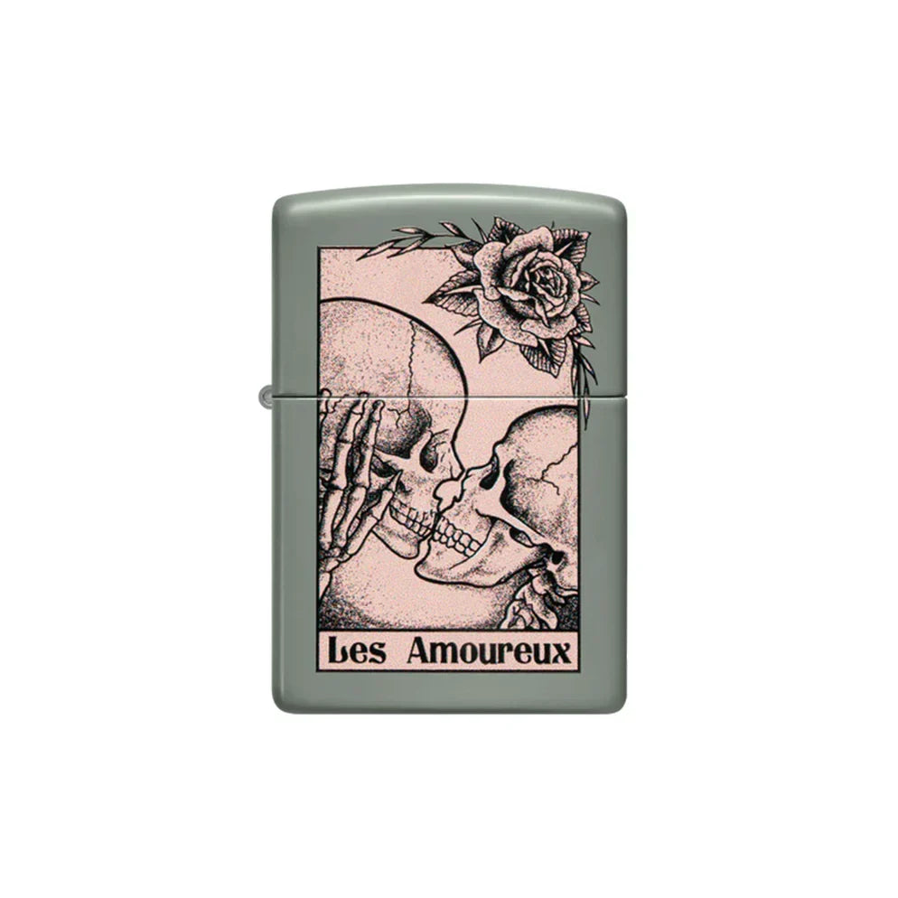Zippo Lighter - Death Kiss Design